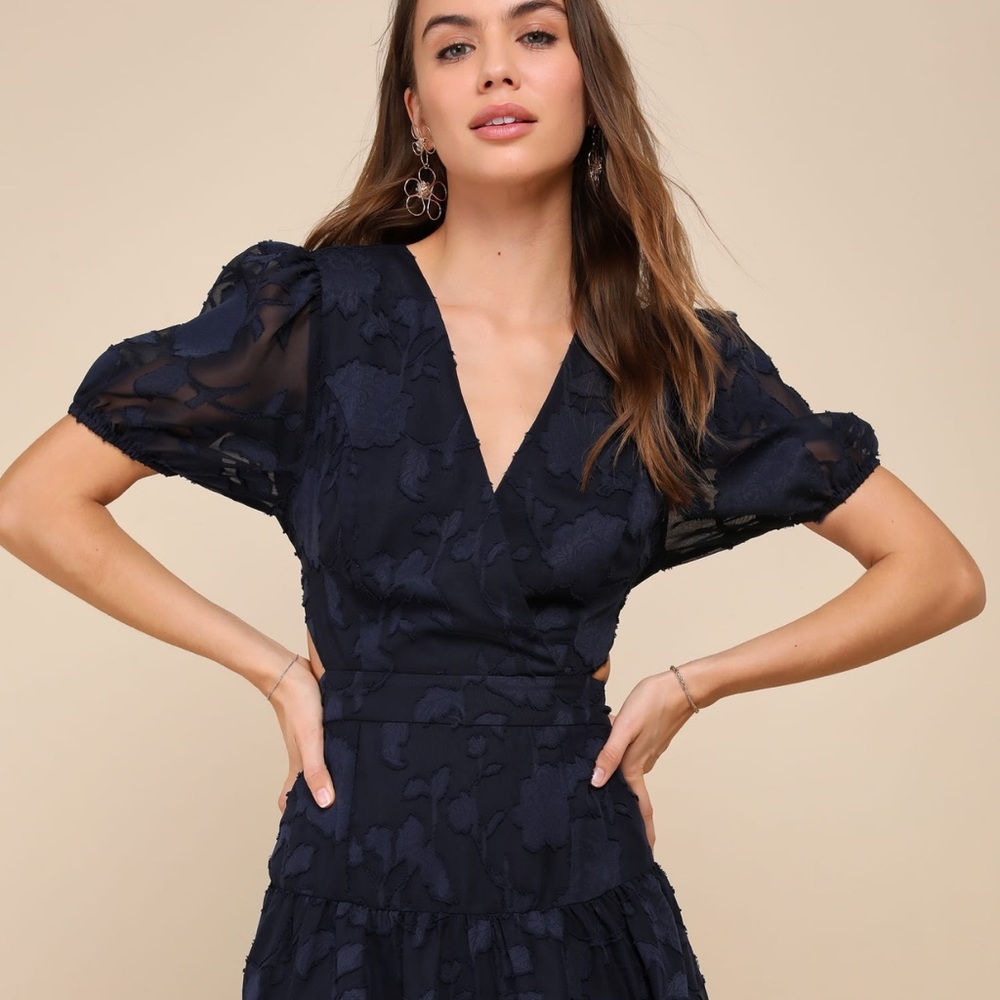 Lulu's Navy Mini Dress
